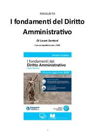 Riassunto "I Fondamenti del Diritto Amministrativo" di Santoni, 2019 - Per Concorsi