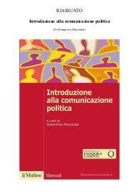Riassunto del libro "Introduzione alla comunicazione politica" di Gianpiero Mazzoleni