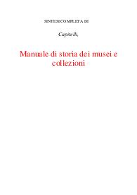 Manuale di storia dei musei e collezioni