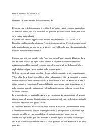 Elaborato "Metodi di ricerca delle scienze sociali"
