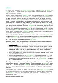 Appunti su Platone di filosofia