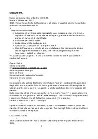 Appunti di Ungaretti, Saba, Montale ed Ermetismo.