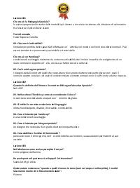 Paniere PEDAGOGIA SPECIALE Università Ecampus