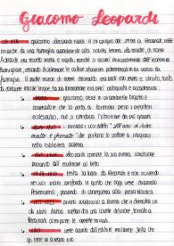 Appunti su Giacomo Leopardi: Vita e opere