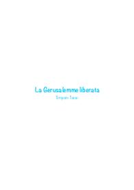 Riassunti della Gerusalemme Liberata di Tasso