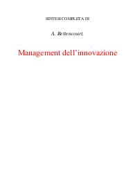 Management dell’innovazione