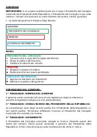 Appunti di diritto: IL GOVERNO