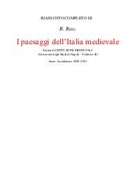 R. Rao, I paesaggi dell’Italia medievale. Parte III