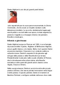 dante alighieri appunti molto dettagliati