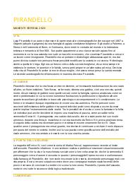 appunti su Pirandello - scuola superiore