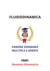 Paniere di FLUIDODINAMICA, Ecampus, (prof. Noventa Gianmaria) - RISPOSTE MULTIPLE E APERTE