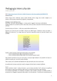 Appunti di Pedagogia Interculturale, Prof.ssa Parricchi, UNIBZ a.a. 2023-24