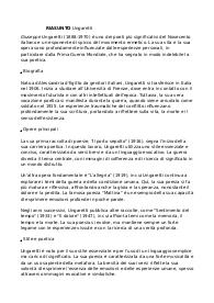 Riassunto Ungaretti in breve