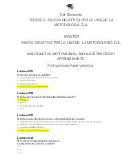 Paniere TEDESCO BASI COGNITIVE Ecampus NEW