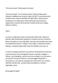 INTRODUZIONE DEI PROMESSI SPOSI