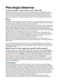 Appunti di psicologia dinamica, Unitn
