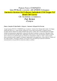 Paniere Completo 99 Quiz Risolti e 24 Aperte - Seminario Colloquio Prof. Bertani
