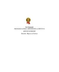 Paniere psicologia della dipendenza affettiva completo Università Ecampus