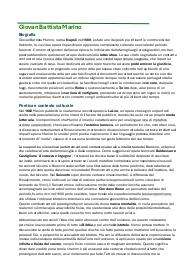 Appunti Giovan Battista Marino - Letteratura