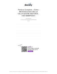 LM22 PEGASO, Paniere completo + extra: Metodologia della valutazione motoria 0501606mped04