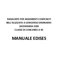 Concorso Docenti a045 riassunto edises scienze economico aziendali