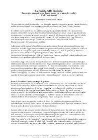 Riassunto La società della discordia - Zannoni