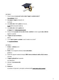 Paniere BIOLOGIA APPLICATA università Ecampus