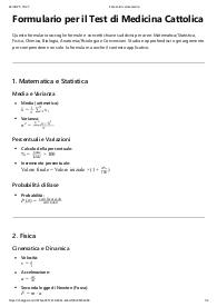 Formulario Test Medicina Cattolica 2025