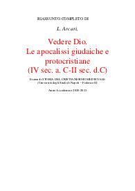 L. Arcari, Vedere Dio. Storia del cristianesimo