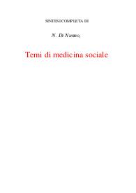 Temi di medicina sociale