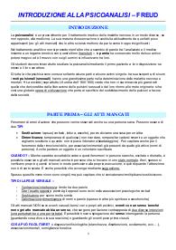 Riassunto di Introduzione alla psicoanalisi - Freud