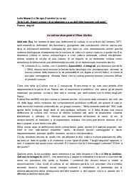 “ Info Cult - Nuovi scenari di produzione e uso dell'informazione culturale “ RIASSUNTO LIBRO
