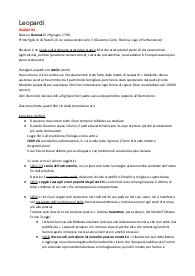 Appunti su Leopardi
