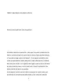 tema: l’importanza di studiare storia a scuola