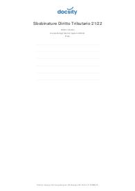 Appunti di diritto tributario completi