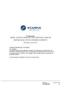 Paniere 2024 di TEORIA TECNICA E DIDATTICA DEL GIOCO DEL CALCIO, Prof AZZONE, ECAMPUS - Chiuse - AGG. 2024