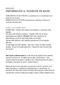 Informatica: nozioni di base