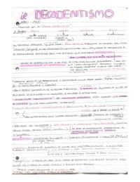 Appunti Decadentismo