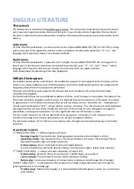 Letteratura Inglese: Programma di Quarta (Liceo Scientifico)