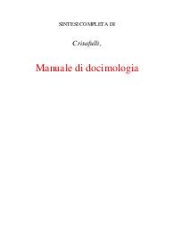 Manuale di docimologia corso