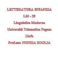 LETTERATURA INFANZIA - LM 39 Linguistica Moderna - UniPegaso - 12cfu prof NUNZIA SOGLIA