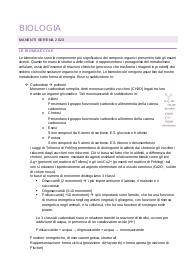 riassunto delle lezioni di 5° di biologia - scuola superiore