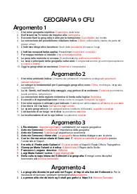 GEOGRAFIA 9 CFU - LM 39 Linguistica Moderna - Università Pegaso