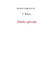 Diritto privato Roppo
