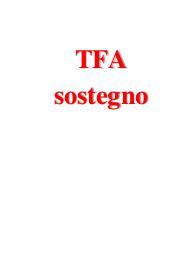 Riassunto per superare le preselettive del TFA sostegno