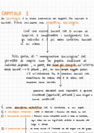 Riassunto capitolo 1 sociologia