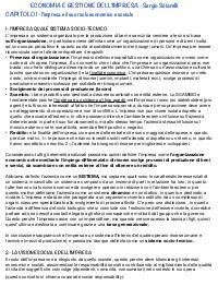 Riassunto del libro “Economia e Gestione dell’Impresa” di Sergio Sciarelli