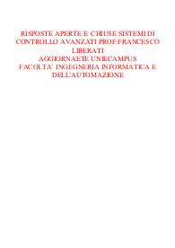 Risposte domande chiuse e aperte sistemi di controllo avanzati aggiornate 2023 uniecampus