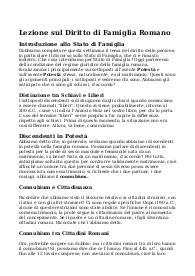 Stato famiglia diritto privato romano