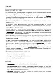 APPUNTI COMPLETI DI LETTERATURA LATINA - APULEIO